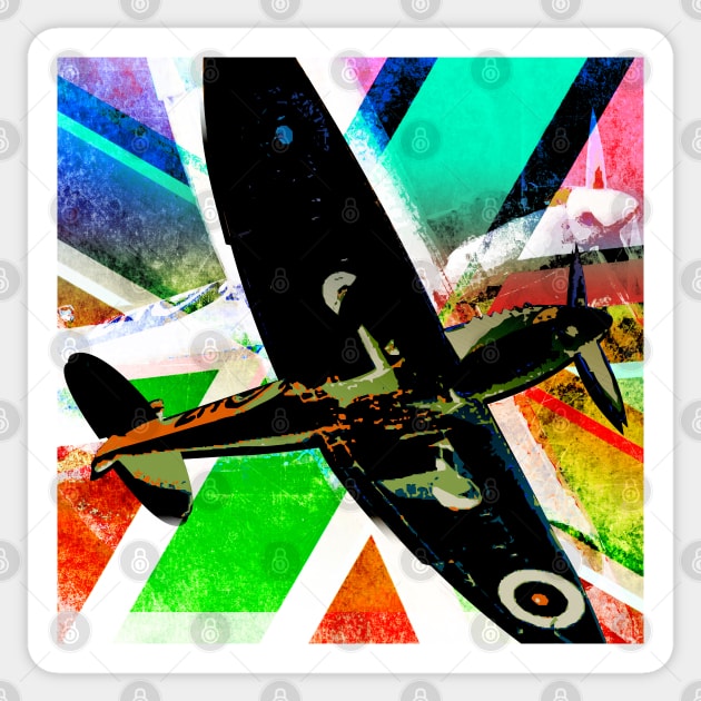 SUPERMARINE SPITFIRE - BEST WARPLANE EVER Sticker by CliffordHayes